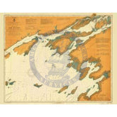 Historical Nautical Chart 21-7-1907: NY, Lake Ontario Roung Island Year 1907
